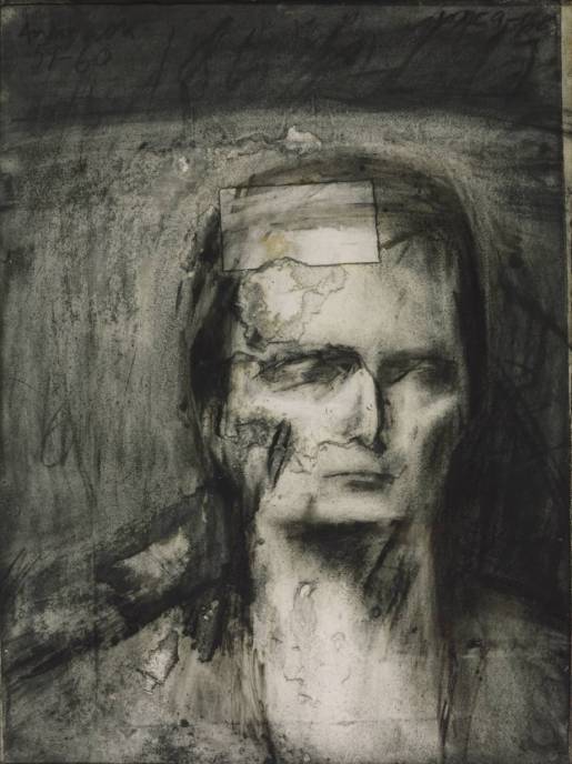 Head of E.O.W. 1959-60 by Frank Auerbach born 1931
